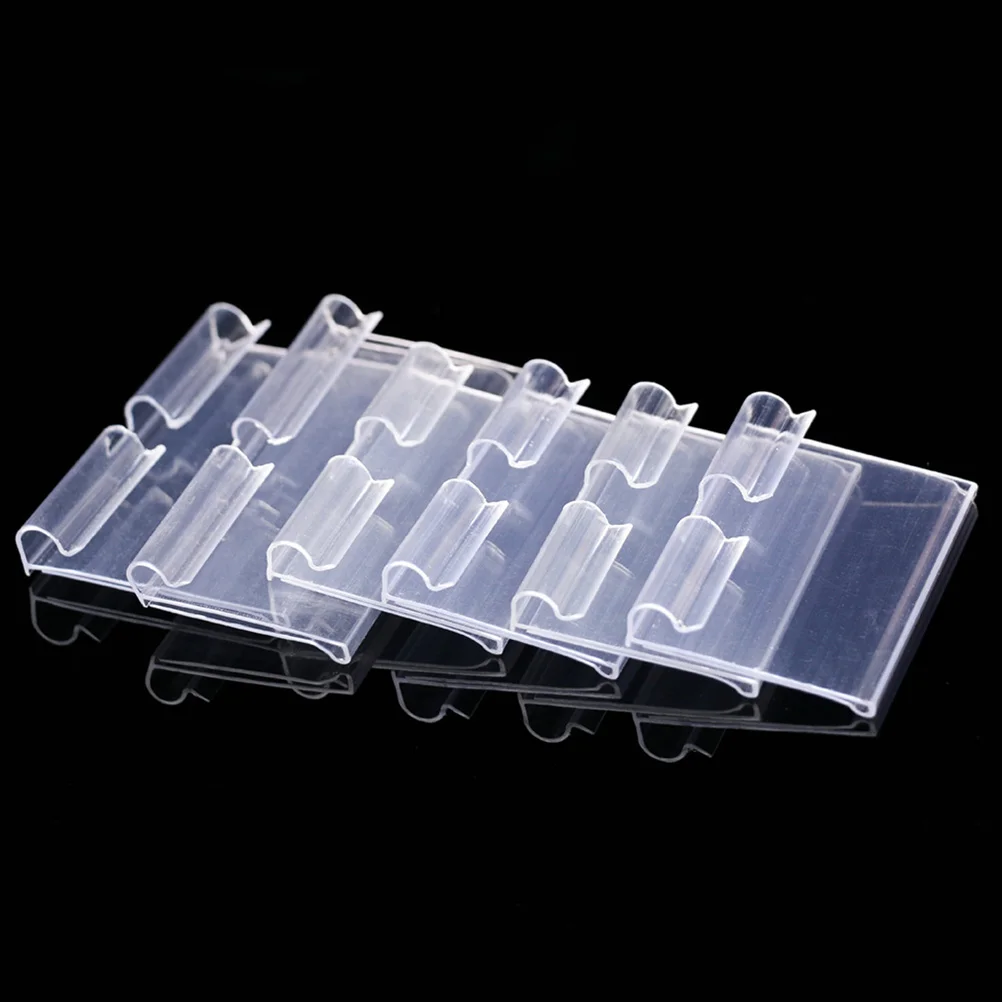 50 Pcs Label Sign Holder Stand Shelf Tags Price Stands Monitor Card Display Goods Labels Bracket Accessories