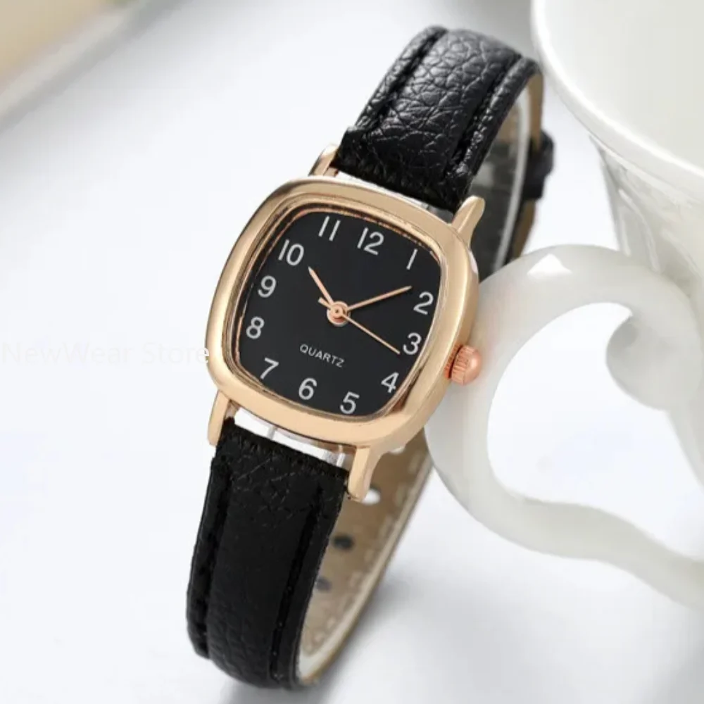 Square Belt Literary Retro Women\'s Watch Korean Fashion Quartz Watches Versatile Korean Daily Wristwatches Simple Luxury Reloj