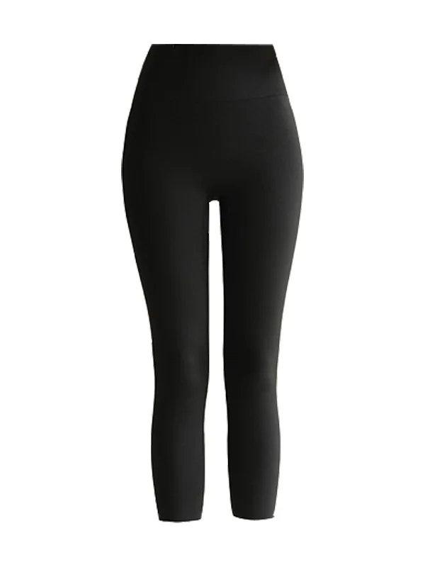 Damskie spodnie do jogi Thiened Camere z wysokim stanem, długie spodnie, wzór ket, wyszczuplające, ocieplane, z podszewką, jesienno-zimowe.