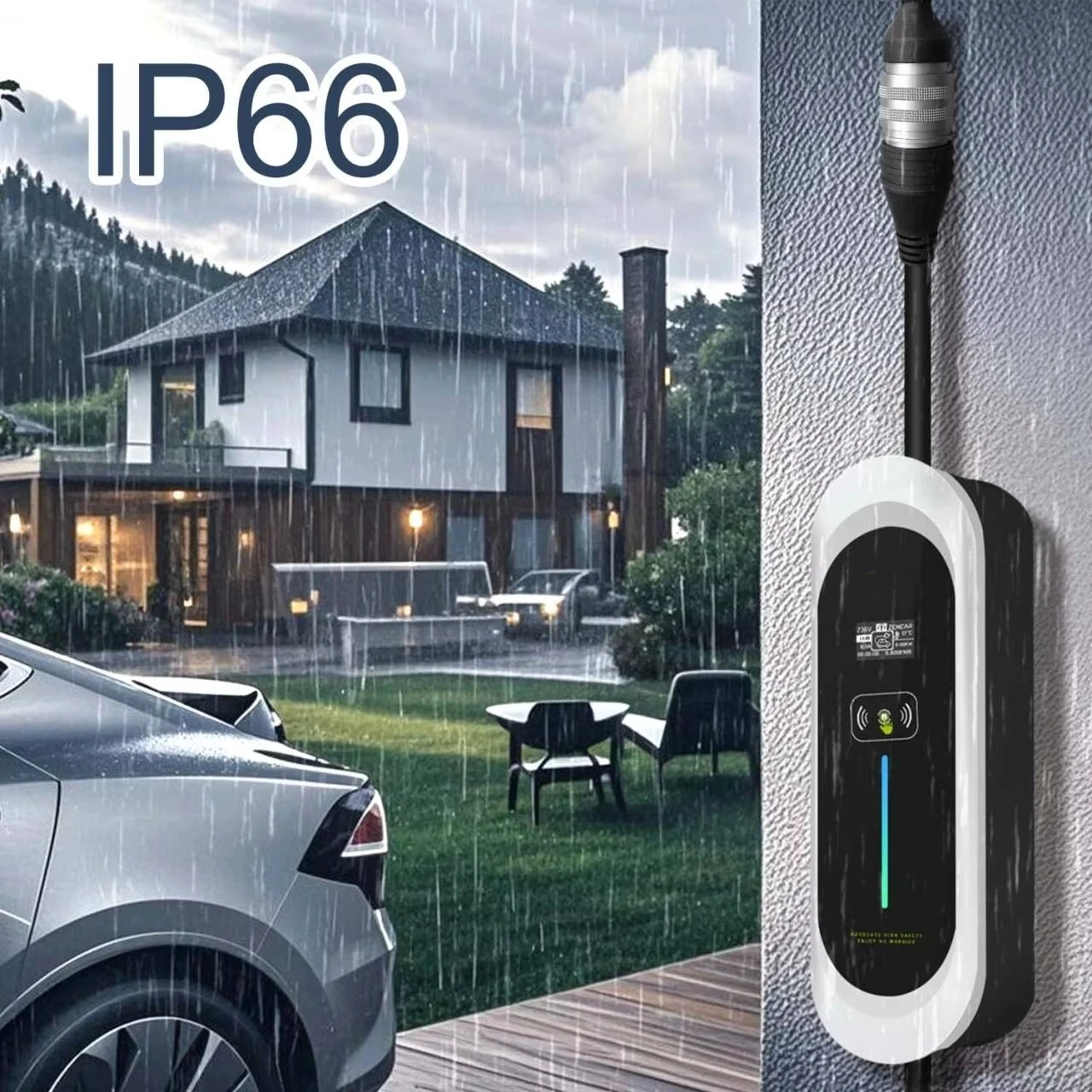 Przenośna ładowarka EV klasy 2 – J1772 Evse 32A Level 2 Charger recenzja i cena
