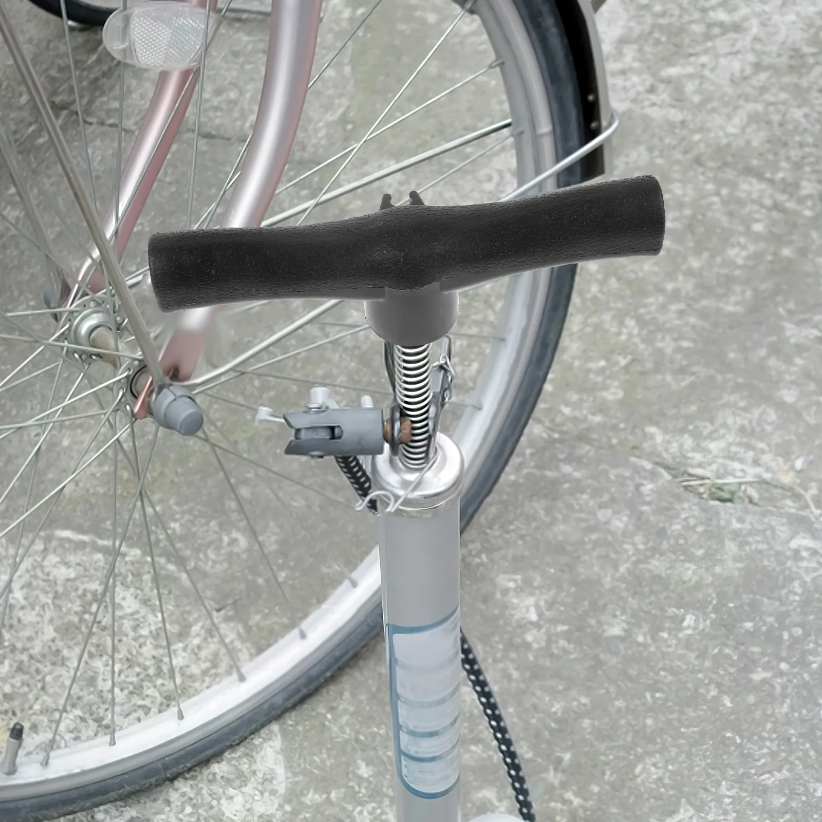 Comfortable Grip Hand Pump Handle Durable Inflator Fitting for Outdoor Activities Bike Tire Inflation Accessory