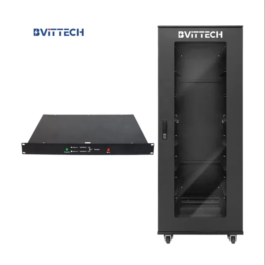 

High Quality 40A 220V 8.8KW Transfer Switch Durable 1U Rack Single-Phase Industrial Distribution Device Made of Metal Plastic