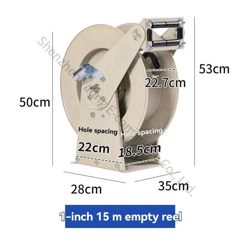 New Fuel Dispenser Reel Automatic Telescopic Hose Reel 1-inch Automotive Hose Cable Reel