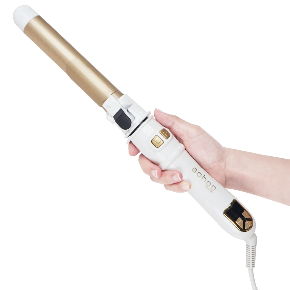 

28MM New LCD Automatic Hair Curler Rotating Curling Iron Professional Heating Hair Stick Portable Air Spin Curl for Hair Type