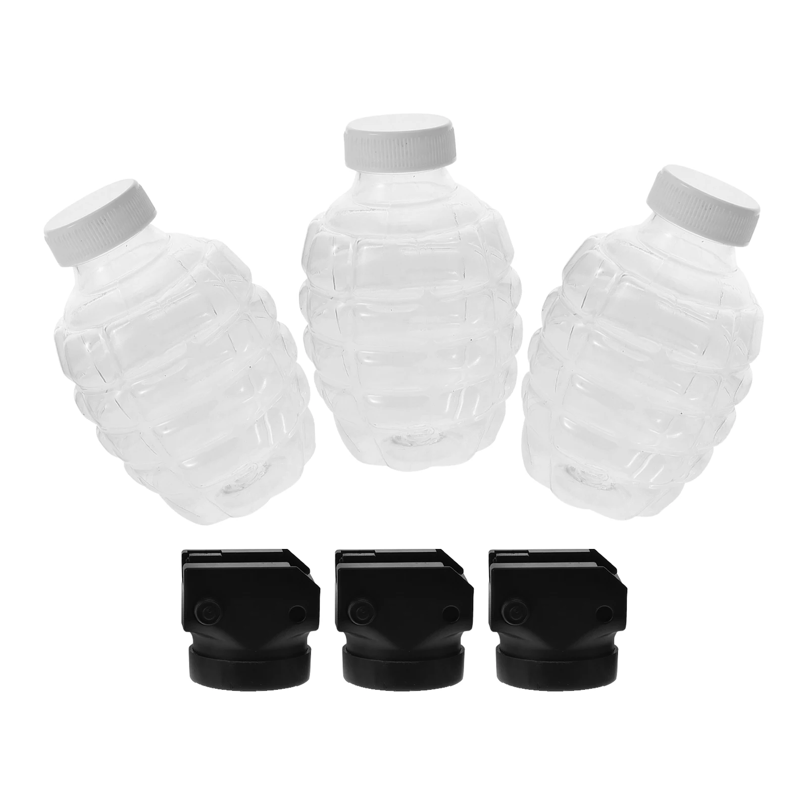 

3 Sets Pineapple Beads Subpackage Bottle Kids Shooter Game Accessory Portable Transparent Plastic Vials With Lid For