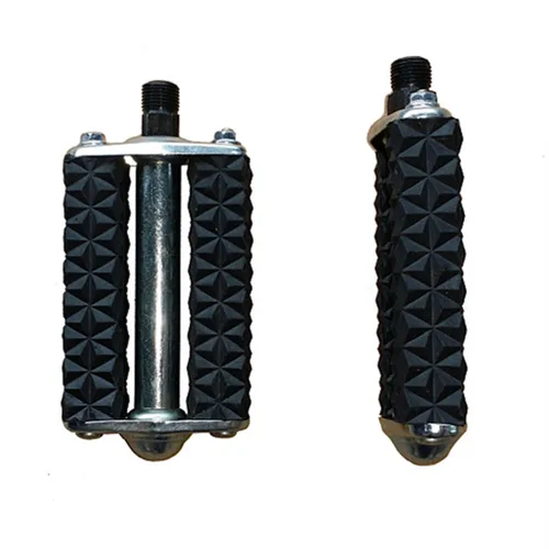 Imagen 2 del producto 1 par de pedales de bicicleta Retro de 28 pulgadas, piezas de triciclo de bicicleta de montaña de goma negra, pedales de estilo antiguo Vintage, accesorio de ciclismo