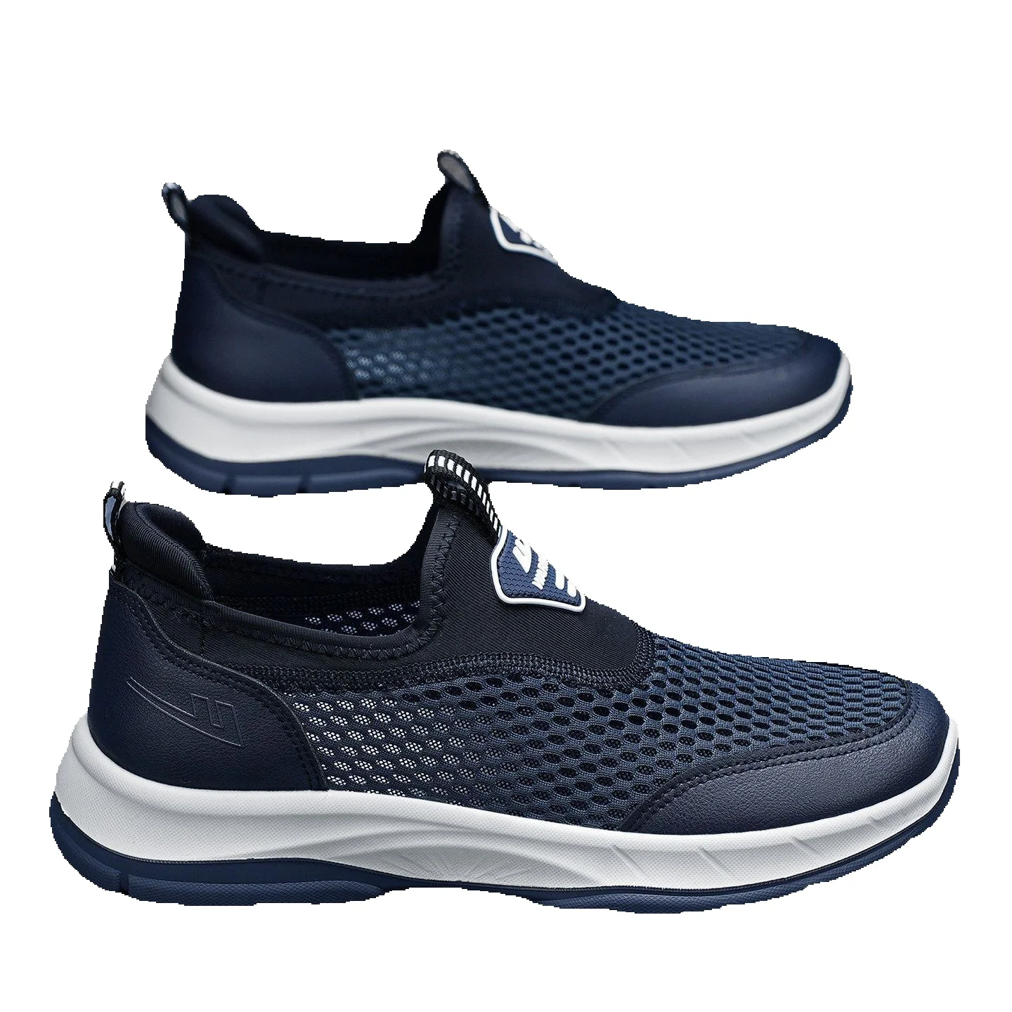 Pull-back Men's Slip-on Shoes With Breathable Mesh For Spring And Summer 2026, New Model Dad Shoes, Men's Hollow Mesh Thin Mesh Shoes_vogvips.com
