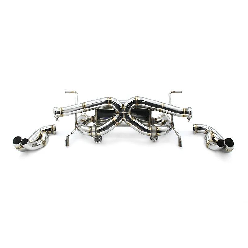 

OEM Auto Exhaust Pipes For Audi R8 V10 5.2 2020-2023 Stainless Steel Catback Muffler Valve Enhanced Power