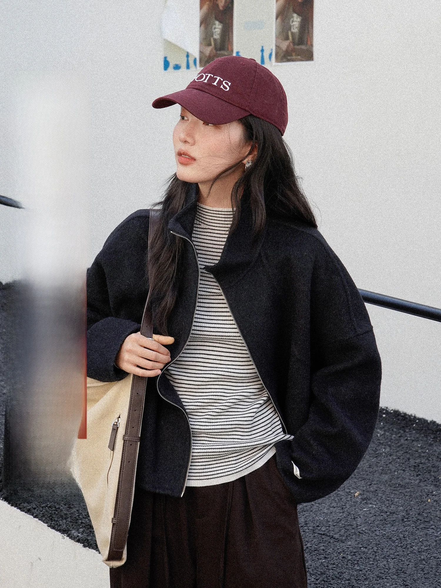 

Двустороннее шерстяное пальто женское демисезонное новое, премиум-класса, свободного кроя, на молнии, от разных брендов