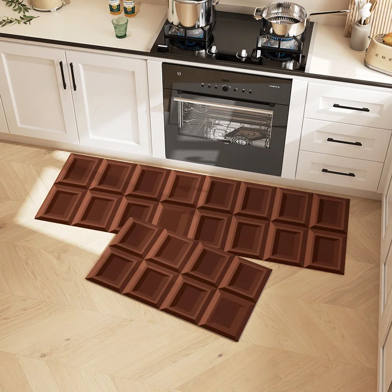 

Non-slip Kitchen Floor Mat Waterproof Oil-proof Scrubable Carpet Irregular Shape Pvc Leather Rugs 러그 Коврик Для Кухни שטיח למטבח