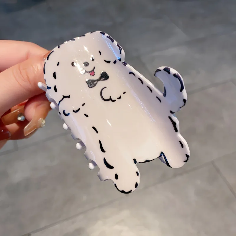 1pc Cute Pet Gripper Women\'s New Clip Headpiece Half Hair Clip Back of Head Shark Gripper
