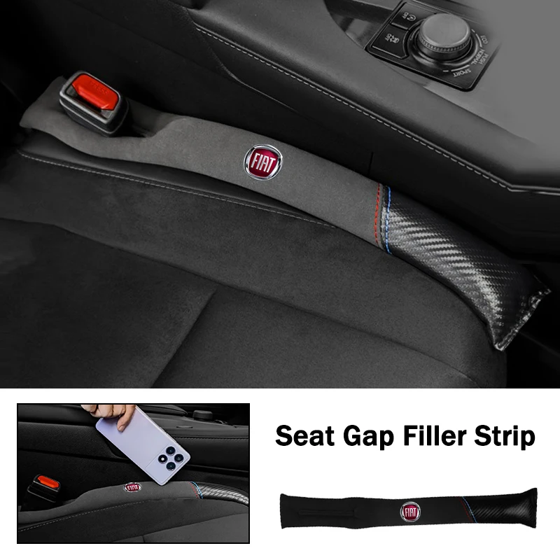 Leather Car Seat Gap Filler Seat Gap Leak Proof Filling Plug Strip For FIAT Abarth Grande Punto Tipo Panda Ducato Freemont Doblo