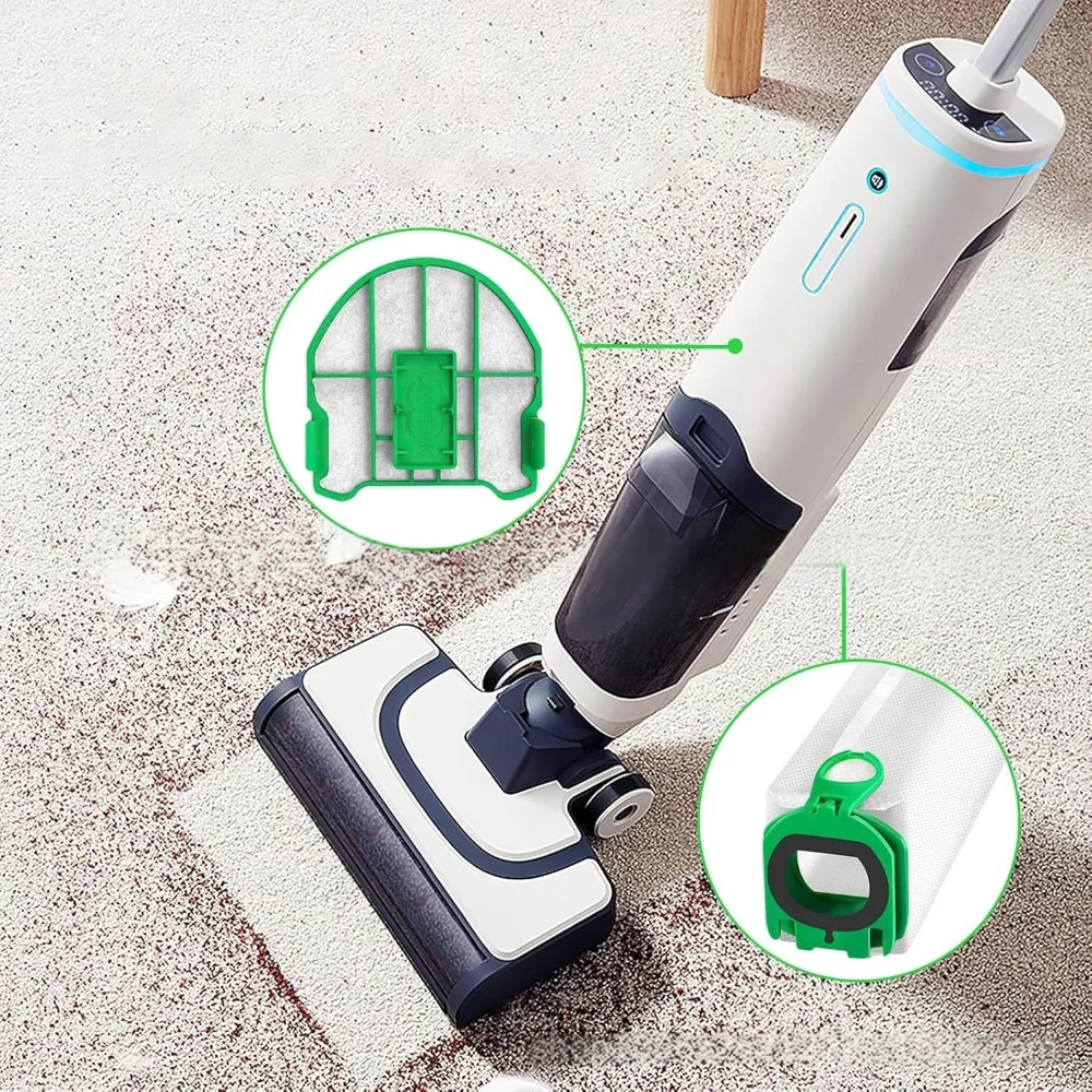Geeignet für Vorwerk Kobold VB100 FP100 Staubsauger – Staubsammelbeutel aus Vliesstoff, Müllbeutel und Filtersieb