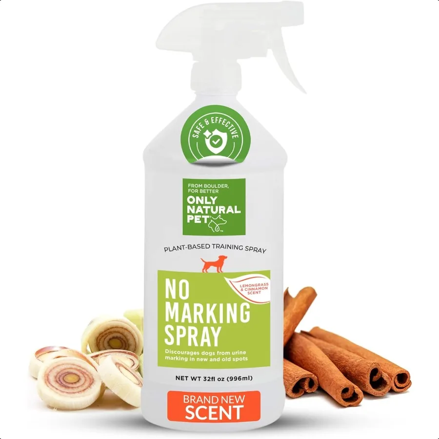 

ONLY NATURAL PET No Marking Deterrent Spray for Dogs Indoor Outdoor Urine Prevention Stain Odor Eliminator Potty Pet Training A