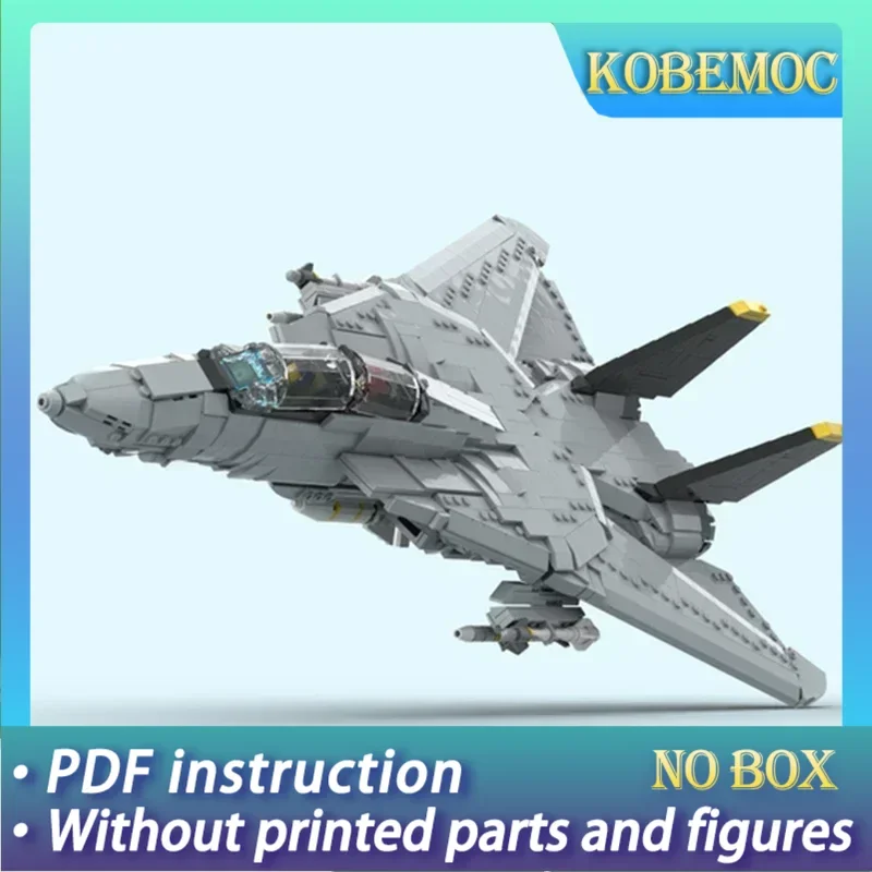 

Военная модель Moc, строительные кирпичи F-14D Super Tomcat Fighter, технология, модульные блоки, подарки, рождественские игрушки, наборы «сделай сам», сборка