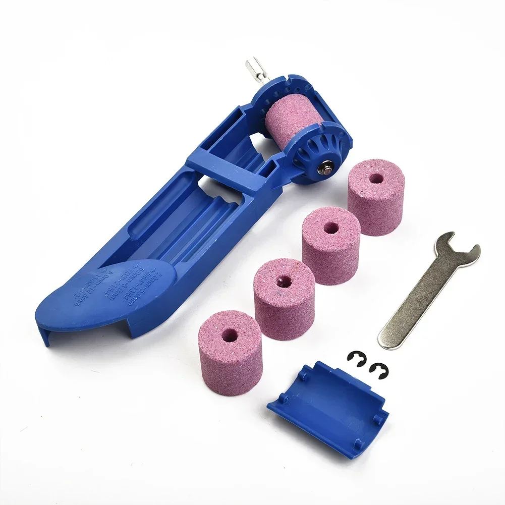 Portable Drill Bit Sharpener Corundum Grinding Wheel Bit Tools Kits Set Drill Bits Sharpen Machine For Step Drills-Accessory