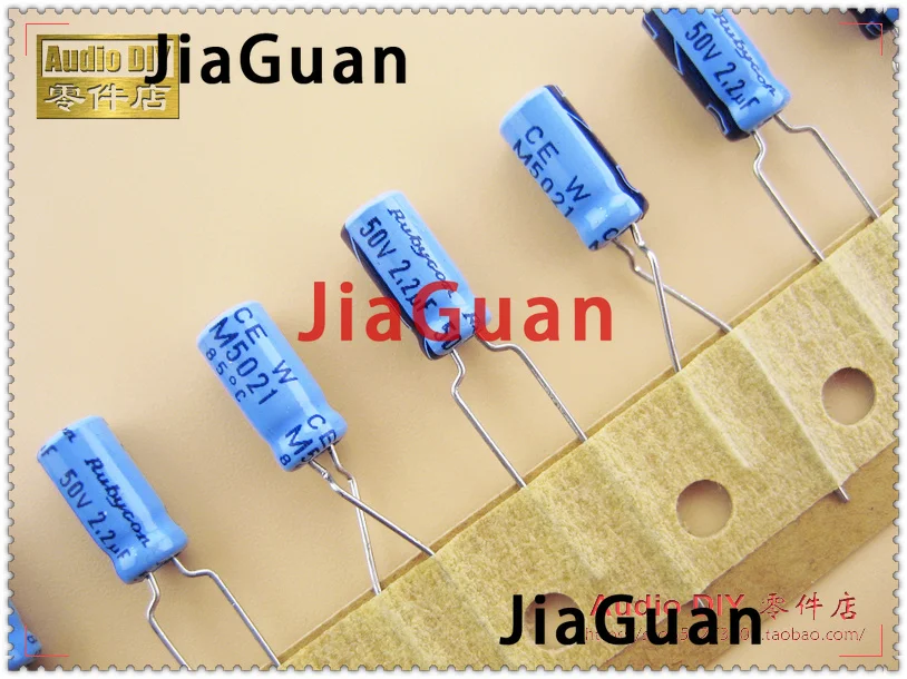 50PCS Rubycon TWSS (CEW) 2.2uF/50V 5x11mm electrolytic capacitor 50V2.2UF old sky blue 2.2UF 50V hot sale