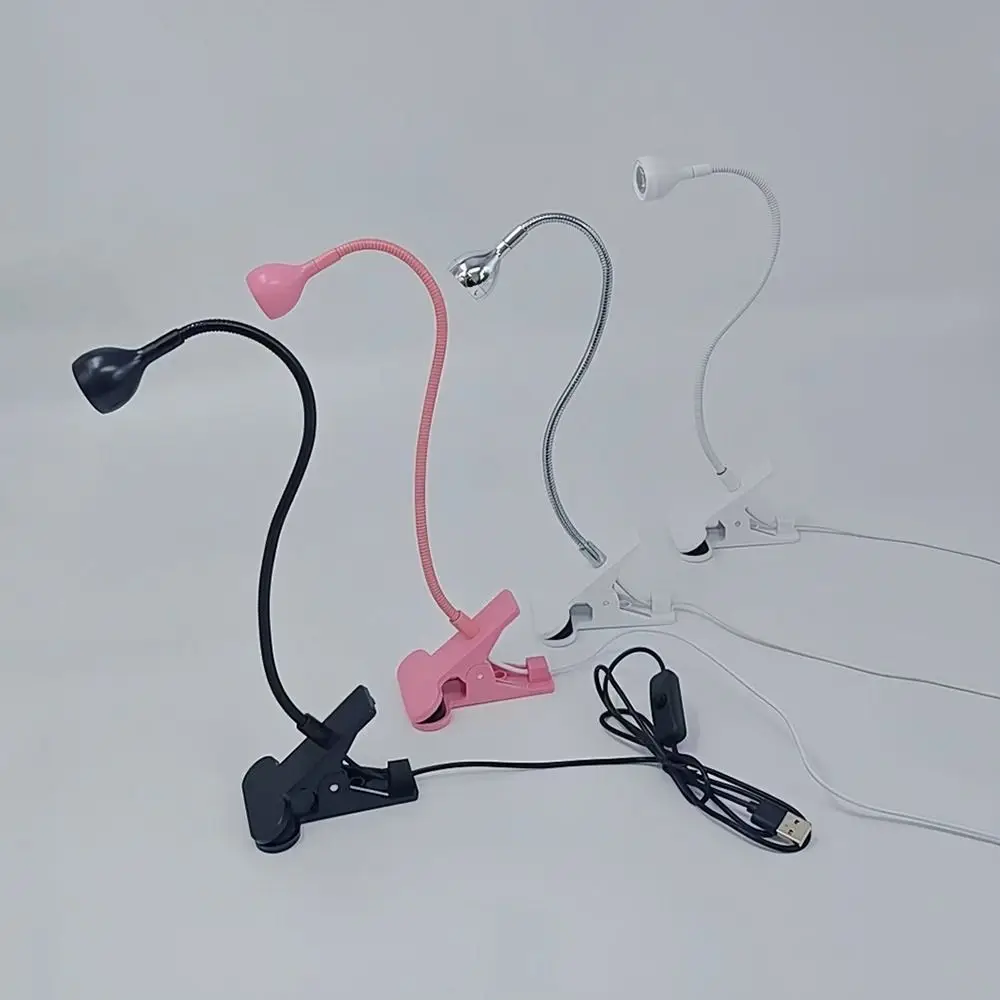 Lampada per unghie a collo di cigno Lampada per unghie a LED USB ad asciugatura rapida Lampada da tavolo flessibile regolabile con clip Gel per unghie fai-da-te