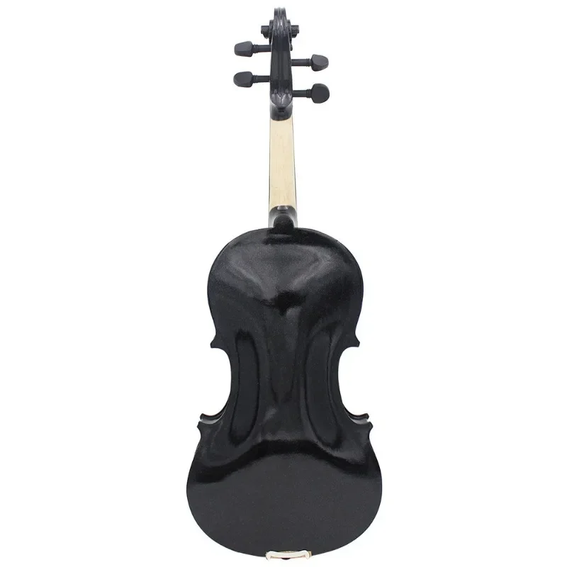 4/4 Full-Size Black Violin Accessories - Premium Quality, Rich Tone and Elegant Design - Ideal for Professionals and Enthusiasts