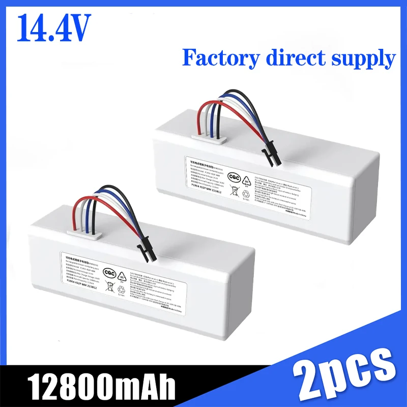 

14.4v 12800mAh 6500mAh P1904-4S1P-MM Battery For Xiaomi Mijia 1C STYTJ01ZHM Robot Vacuum Mop Cleaner Accessories Parts original