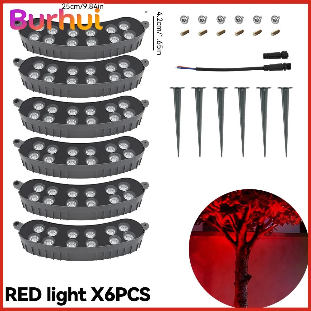 LED-tuinverlichting Gazonlamp AC220V Buiten Ronde Waterdichte Lamp Aluminium Grondspots Landschap Boomomhullende Lamp - afbeelding 1
