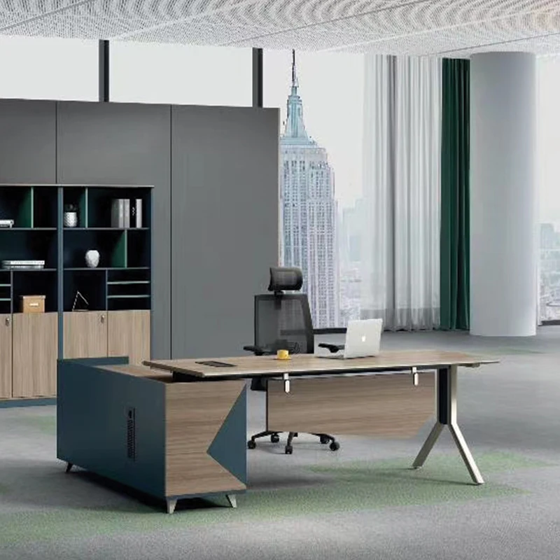 High Quality Wholesale Simple Wooden Staff Office Furniture Study Desk Office Desk Computer Desk