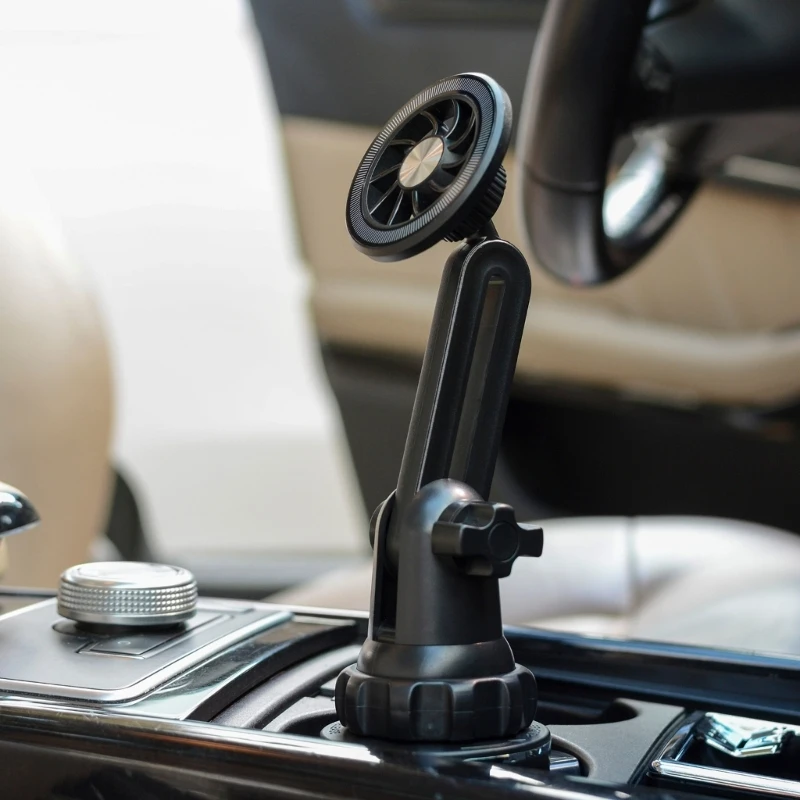 Phone Mount Support for Cup Holder Supports 3 7 Inch Phones Perfect for Automotives & Air Vent Installation H8WD