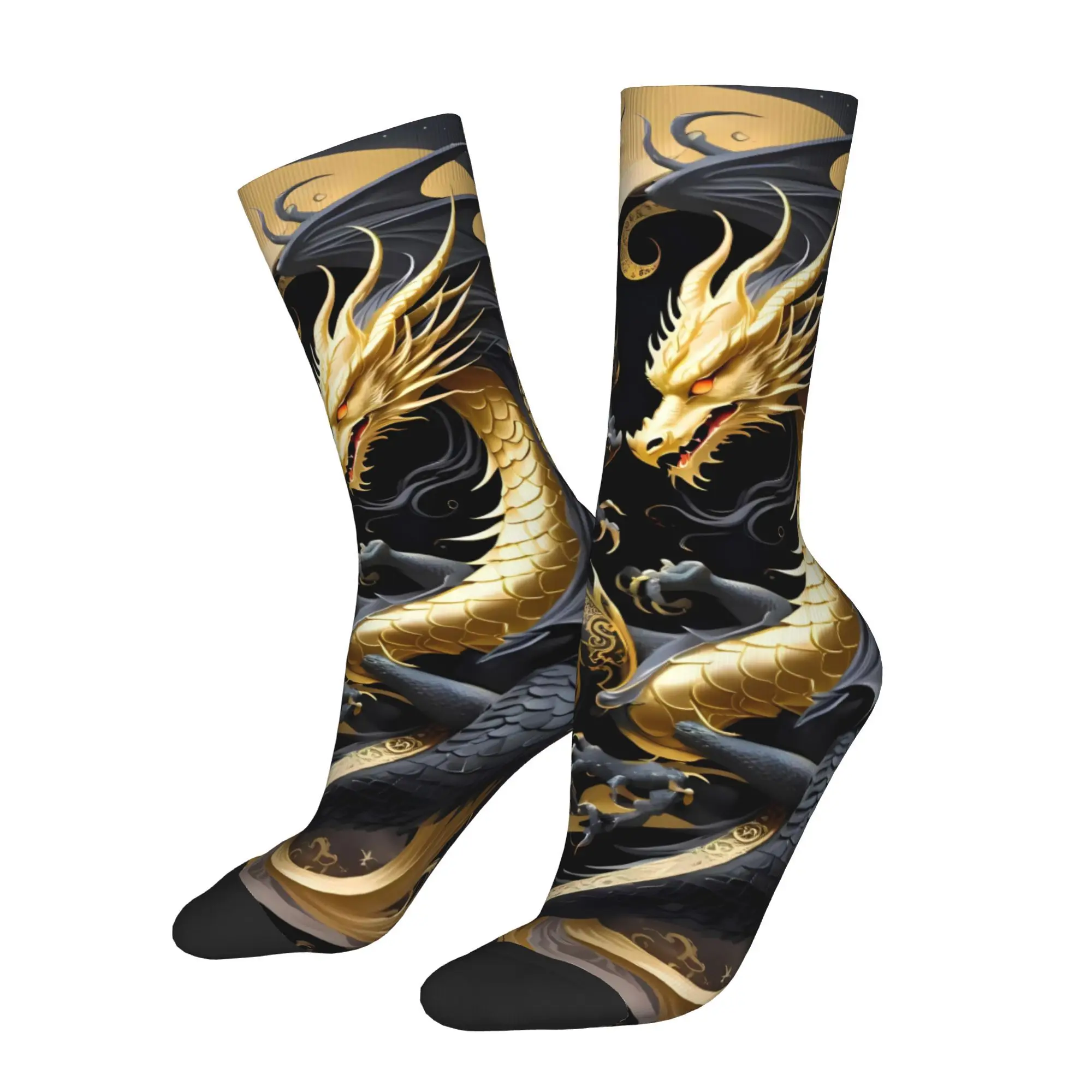 

Dragon God Legend Creature Men Novelty Athletic Socks Cycling Design for All Seasons