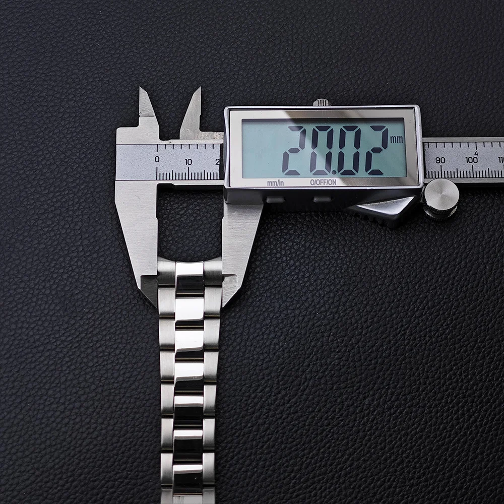 20mm Width High Quality Luxury Brand Full Solid Stainless Steel Daily Strap Men\'s watches Accessories Tool 20mm watch straps
