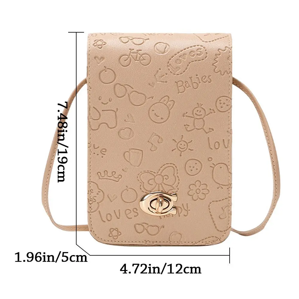 Women Small Square Handbags Fashion PU Shoulder Bags Female Crossbody Messenger Mobile Phone Bags