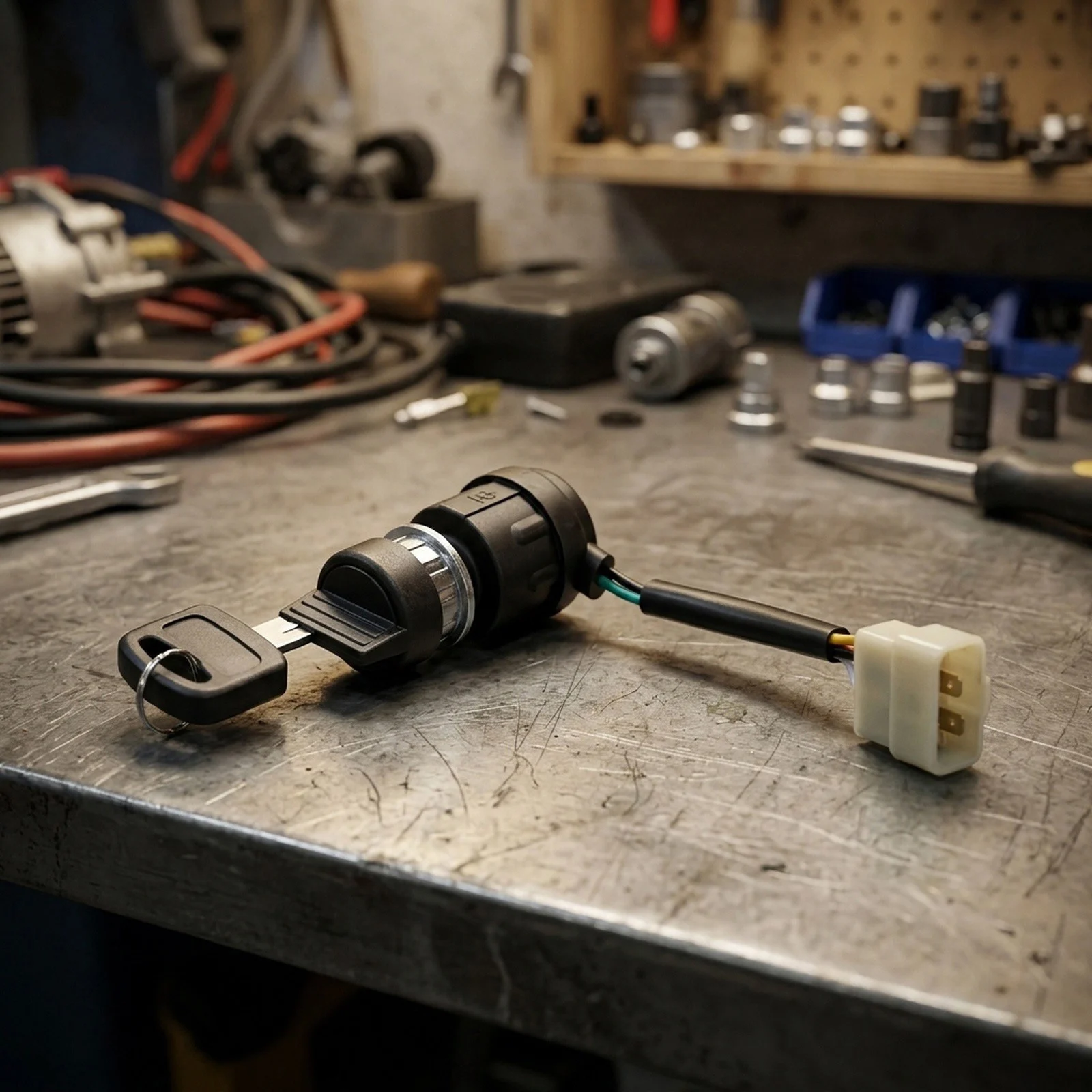 Ignition Key Switch for 2kW 3kW 4kW 5kW Gas Generators Used in Automotive and Trailer Mounted Power Applications