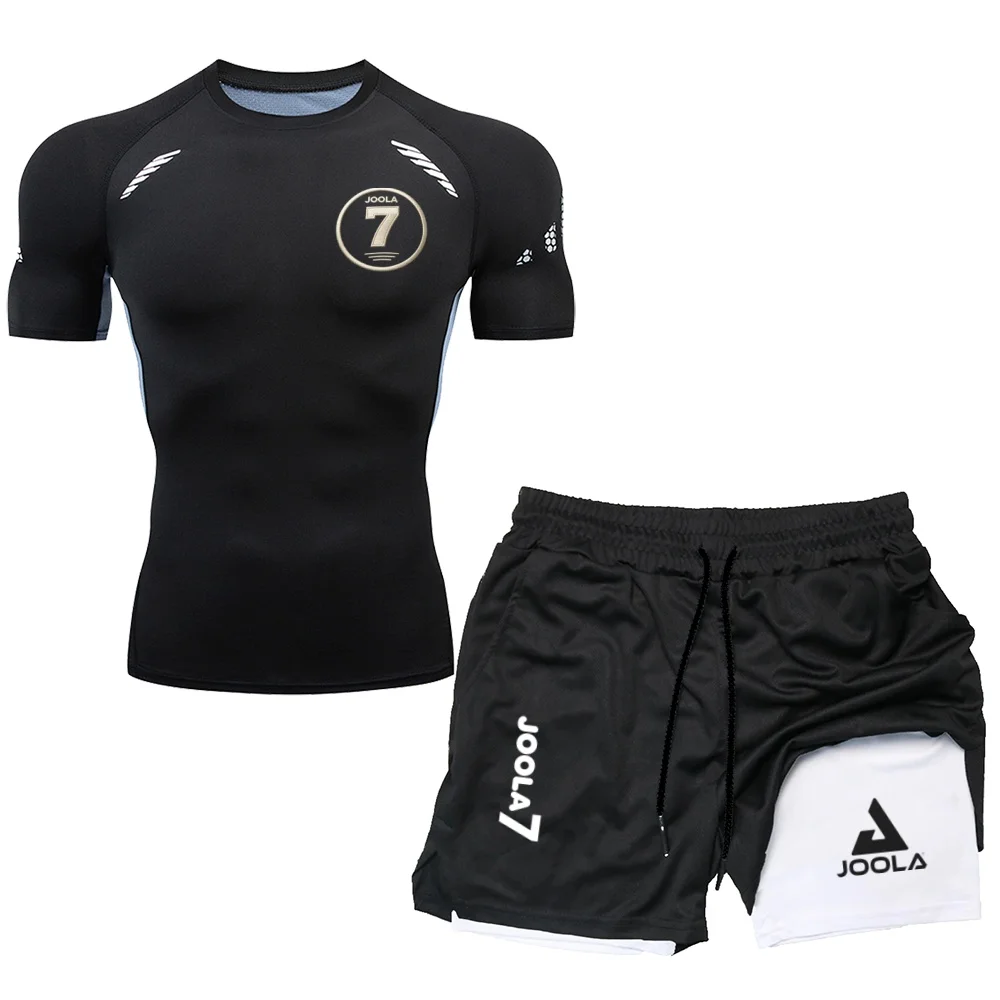 New JOOLA Training Sportswear Set 7 Number Print Quick Dry Outfit for Gym, Tennis & Table Tennis