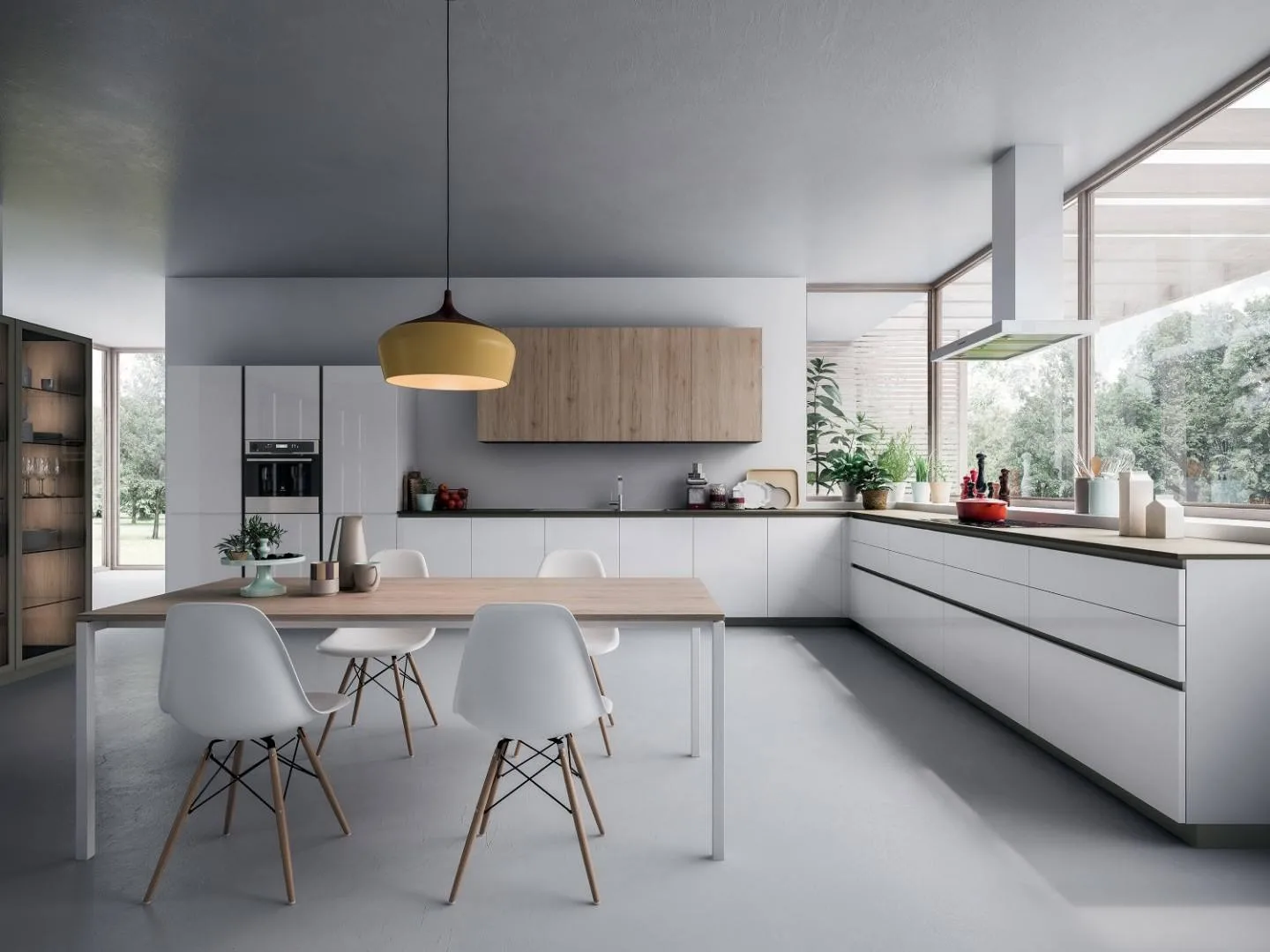 Picture 6: Modern Luxury Eco-Friendly Modular Fireproof Wall Kitchen Cabinets Glass Sink Faucet Contemporary Mall