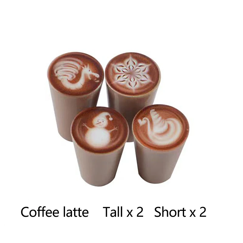 Leuke miniatuur poppenhuis latte koffiekopje mouw mini drankjes lade miniatuur voedsel speelgoed koffie model voor pop accessoires