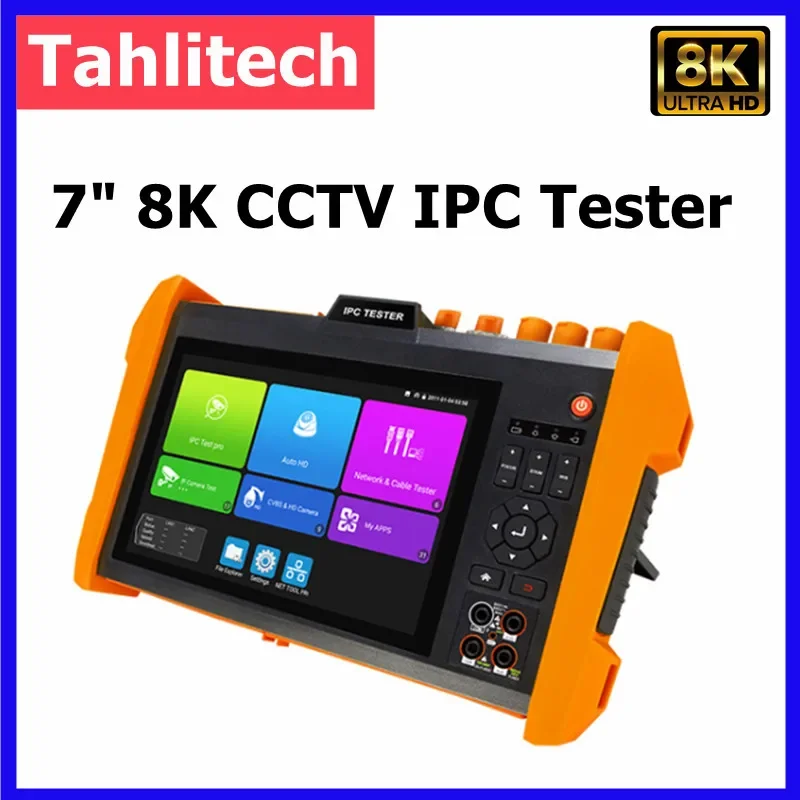 

2023 New 7" HD IPC Tester H.265 IPC AHD CVI TVI SDI Camera SFP Optical Module Color Bar Generator All in one Tester Monitor K15