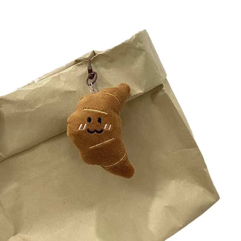 Japanse schattige voedsel spelen pluche pop sleutelhanger leuk brood aardappel tomaat levensechte pluche pop hanger sleutelhanger creatieve kindercadeau