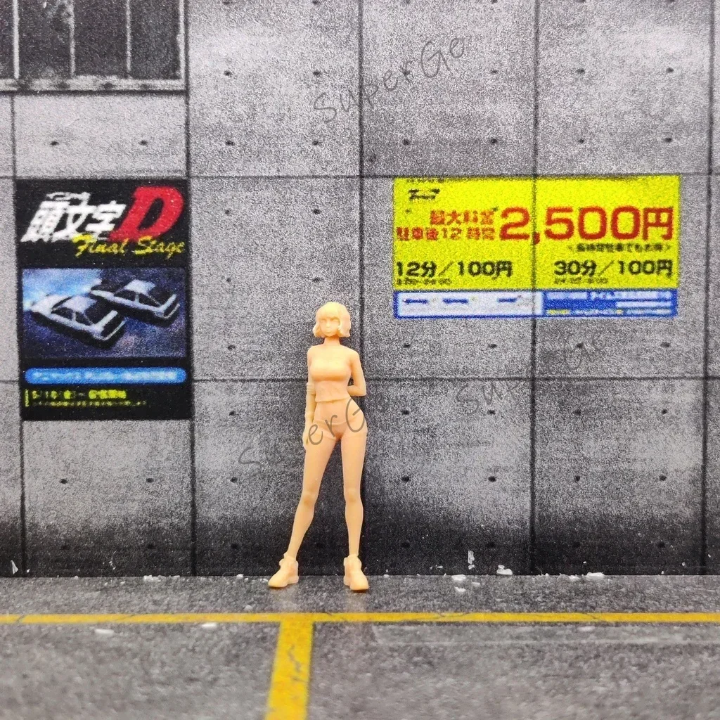 Modelo a escala 1/64 1/43, juego de resina y pulpo, Diorama en miniatura sin color pintado a mano S022