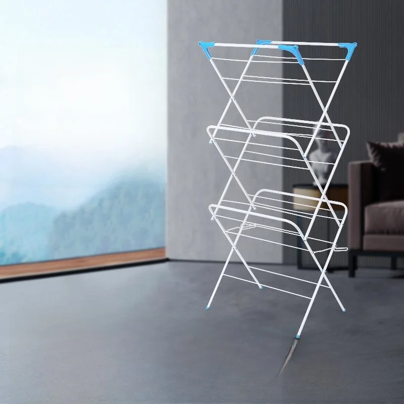 foldable-three-tier-clothes-drying-rack-bathroom-indoor-free-standing-towel-holder-no-installation-required-simple-design