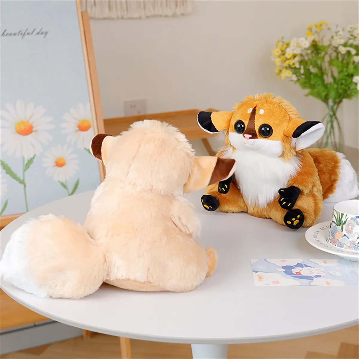 22 cm Güzel Simülasyon lemur Kabarık Oyuncaklar Peluş Anime Oyuncak Kawaii Hayvanlar Peluche Gerçek Hayat Hayvan Bebek Ev Dekorasyon Doğum Günü