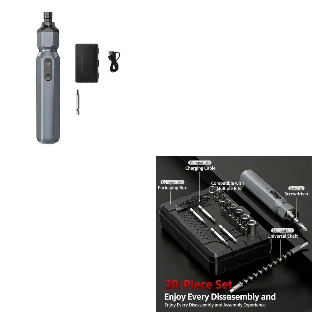 d08d-プロフェッショナル電動ドライバー多機能充電式ポータブル小型修理クラフト電子アセンブリ