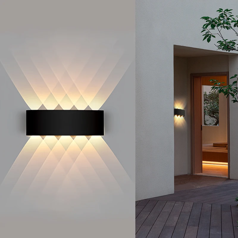 Imagem -03 - Lâmpada de Parede Impermeável ao ar Livre Led Luz de Parede Interior Luzes do Jardim Quarto Sala de Estar Iluminação das Escadas Ip65 4w 6w 8w 10w