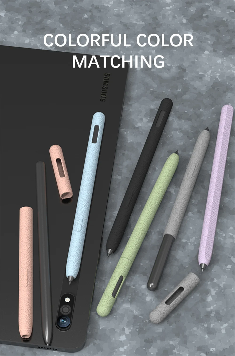 Federmäppchen für Samsung Galaxy Tab S11 Ultra S10 S9 S8 S7 S6 Lite Tablet Stylus Schutzhülle Weiche Silikon stoßfeste Hülle – Detail 3