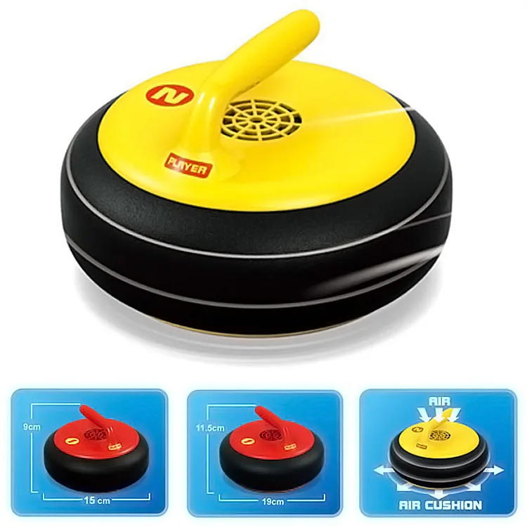 Curling Toy Set Indoor Sports Toy Electric Suspended Curling Ball Light Shuttle Hockey Educational Sets for Kids