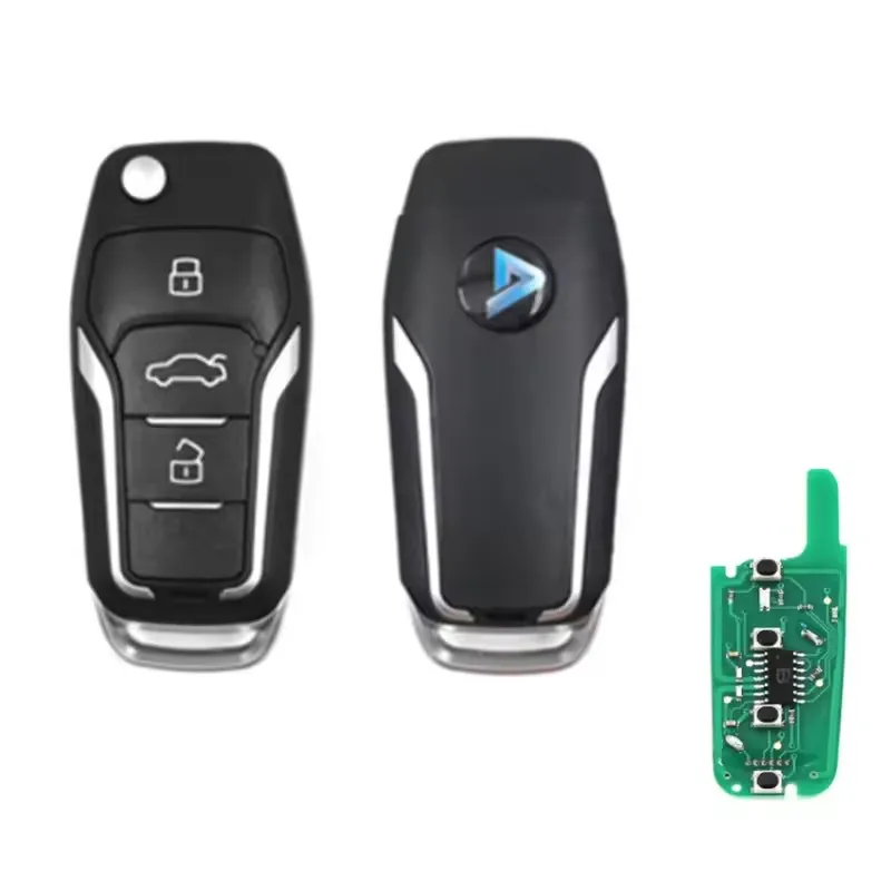 KEYECU 315MHz / 433MHZ 4D62 Chip for Subaru Forester Liberty Outback Impreza Upgraded Flip Remote Key NSN14 Uncut Blade