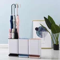 Umbrella Storage Rack with Drain Tray Long and Short Umbrella Storage Rack Floor-standing Umbrella Rack 6-hole Umbrella Rack