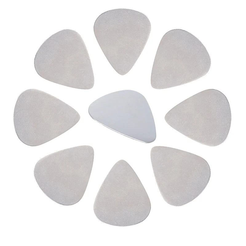 6/12/18 Stück Edelstahl-Gitarrenplektren Instrumentenzubehör für Übung und Auftritt 0,3mm Metall-Gitarrenteile und -Zubehör ZYF