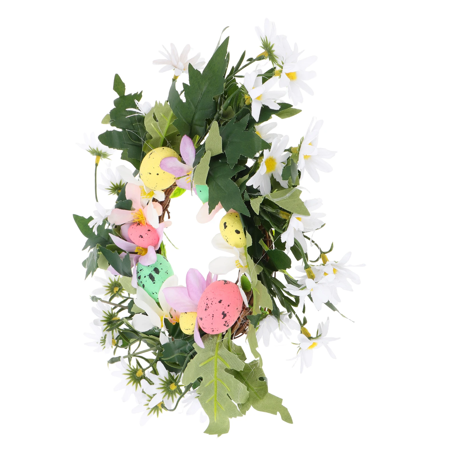 

1pcs Easter Egg Artificial Spring Floral Decor For Front Door Wall Window Farmhouse Party Assorted Colors Lightweight Hanging