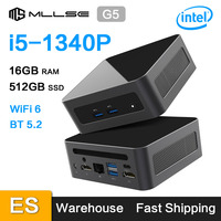 MLLSE G5 Mini PC Intel i5-1340P CPU 16GB RAM 512GB SSD WiFi6 BT5.2 Windows 11 Mini Desktop Computer