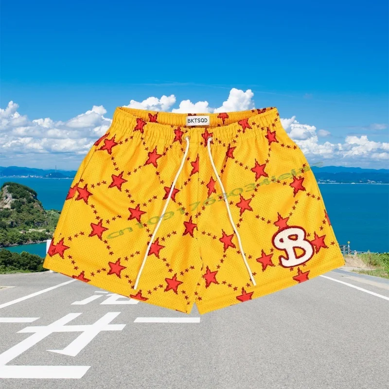 

newest Summer Mesh Basketball sweatpants fitness Shorts Men Quick Drying Loose Sportshort pants Breathable Running Beach shorts