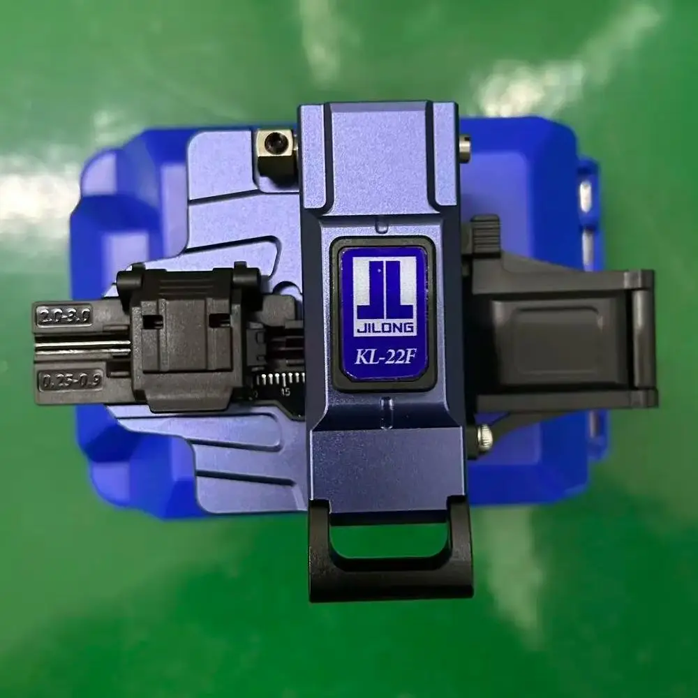 

JILONG-KL-22F Professional Handheld Optical Fiber Cleaver, High Precision 16 Faces Blade for FTTH Fiber Cable Cutting Tools